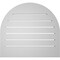 Ekena Millwork Round Top Surface Mount PVC Gable Vent: Functional, w/ 2"W x 1-1/2"P Brickmould Frame, 24"W x 22"H GVPRT24X2202SF - alternate 2